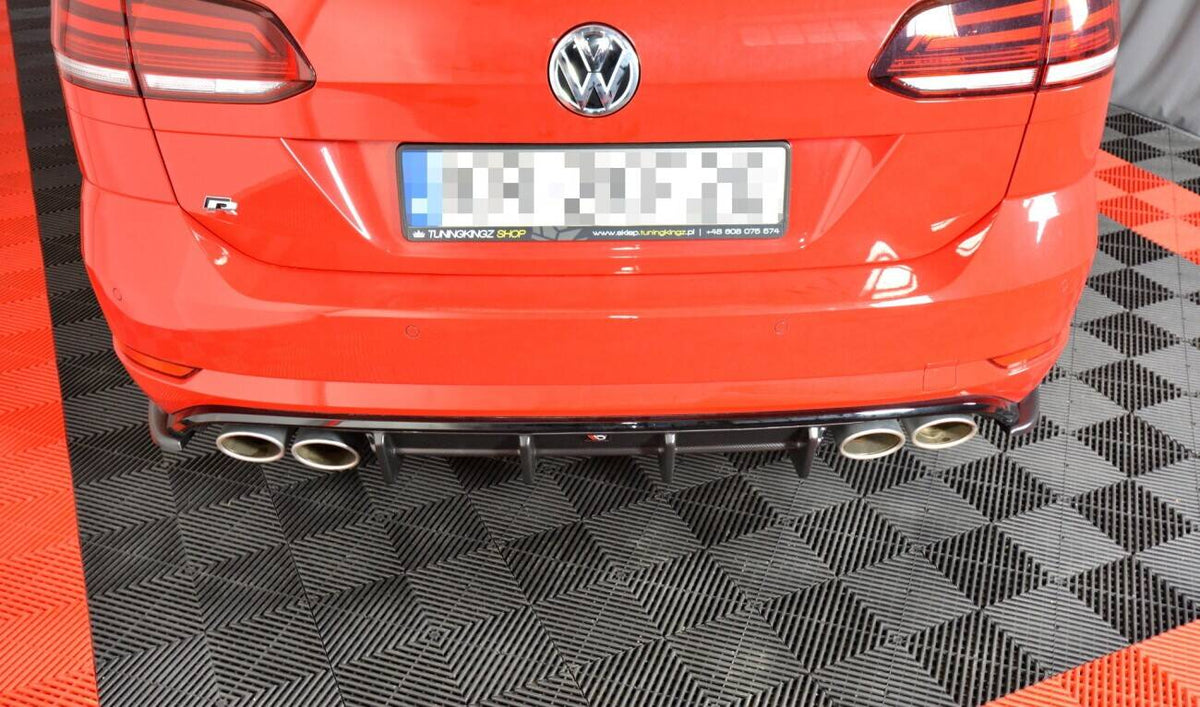 Maxton Design - Diffusor Heck Ansatz für VW Golf R Variant Mk7 Facelift - Aerowerk.