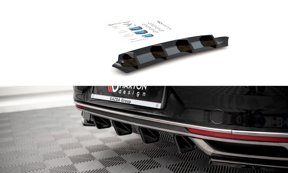Maxton Design - Diffusor Heck Ansatz für VW Passat B8 Facelift - Aerowerk.