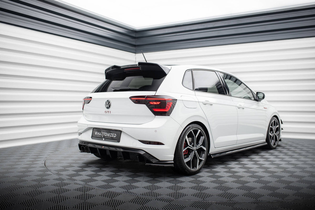 Maxton Design - Diffusor Heck Ansatz für VW Polo GTI Mk6 Facelift - Aerowerk.