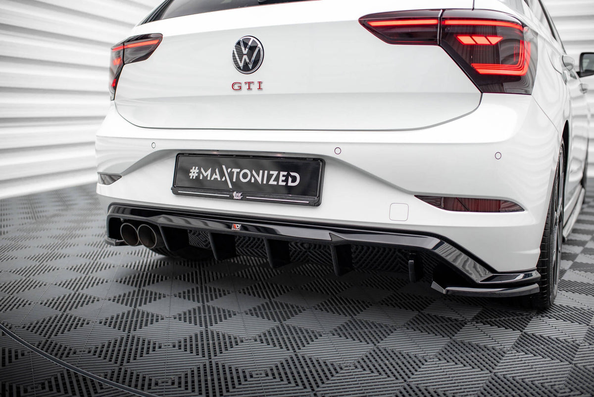 Maxton Design - Diffusor Heck Ansatz für VW Polo GTI Mk6 Facelift - Aerowerk.
