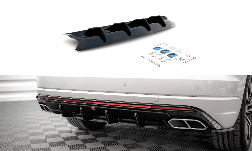 Maxton Design - Diffusor Heck Ansatz für VW Touareg R - line Mk3 - Aerowerk.
