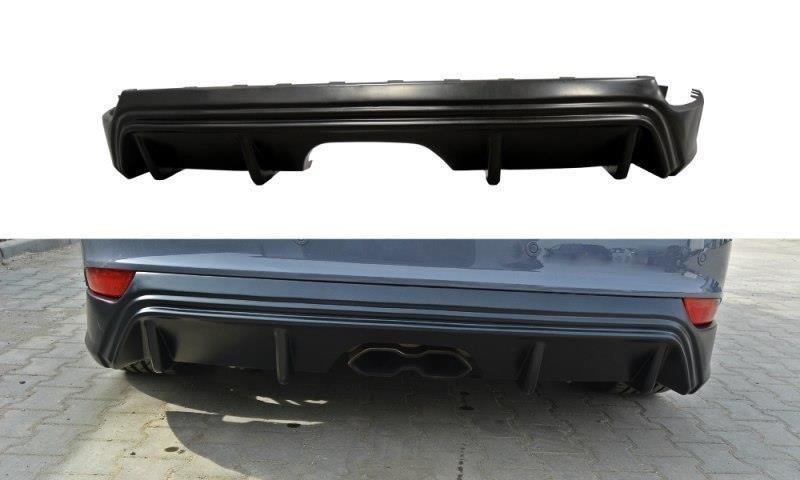 Maxton Design - Diffusor Heck Ansatz passend für FOCUS ST MK3 (FACELIFT) RS - LOOK - Aerowerk.