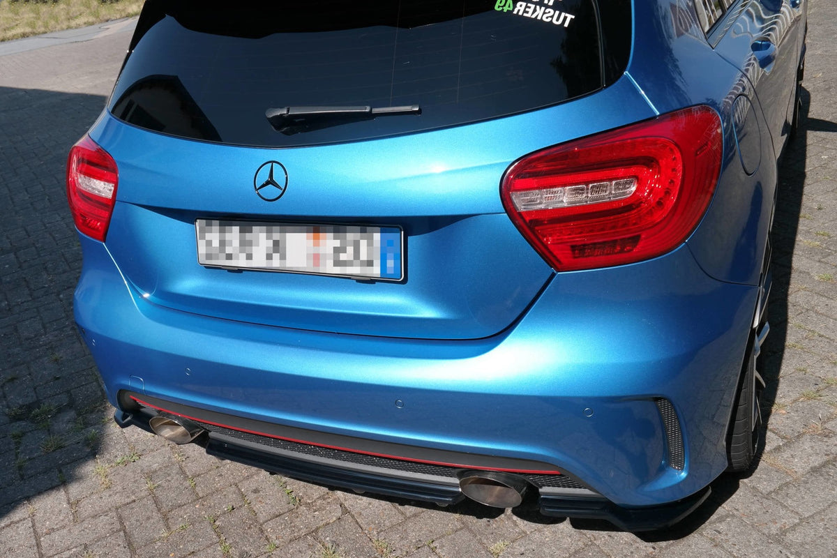 Maxton Design - Diffusor im DTM LOOK für Mercedes W176 AMG - LINE vor Facelift - Aerowerk.