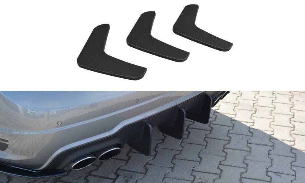 Maxton Design - Diffusor V1 Heck Ansatz für Diffusor für Mercedes C W204 AMG - Line (FACELIFT) - Aerowerk.