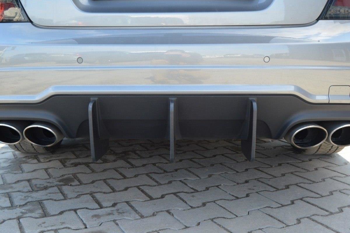 Maxton Design - Diffusor V1 Heck Ansatz für Diffusor für Mercedes C W204 AMG - Line (FACELIFT) - Aerowerk.
