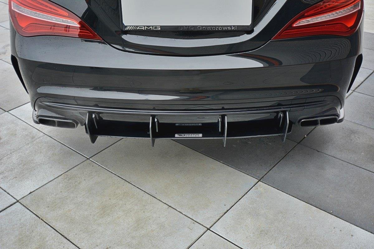 Maxton Design - Diffusor V1 Heck Ansatz für Diffusor für Mercedes CLA A45 AMG C117 Facelift - Aerowerk.