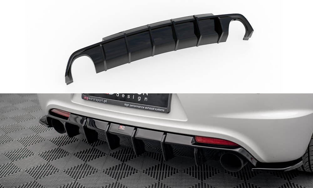 Maxton Design - Diffusor V1 Heck Ansatz für VW Scirocco R Mk3 - Aerowerk.