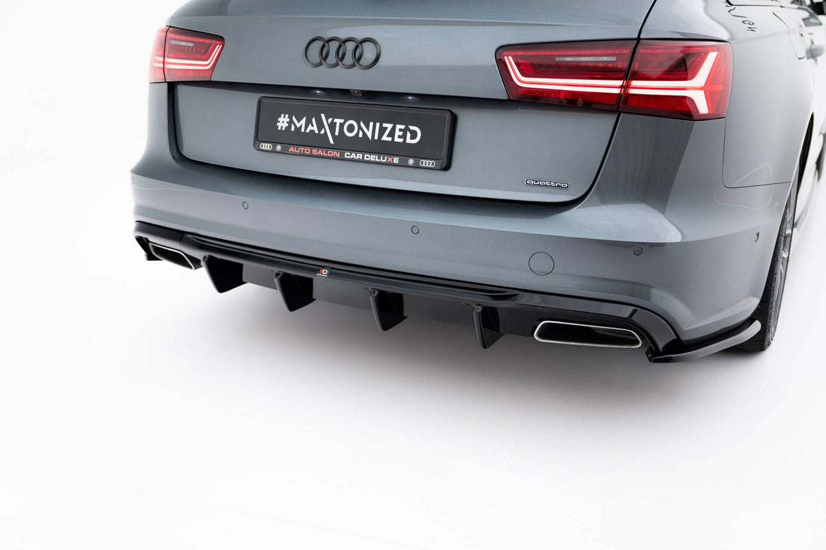 Maxton Design - Diffusor V2 Heck Ansatz für Audi A6 / A6 C7 S - line/ S6 C7 Facelift - Aerowerk.