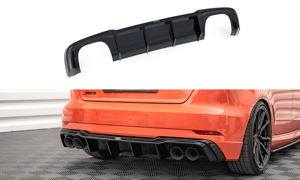 Maxton Design - Diffusor V2 Heck Ansatz für Audi RS3 Sportback 8V Facelift - Aerowerk.