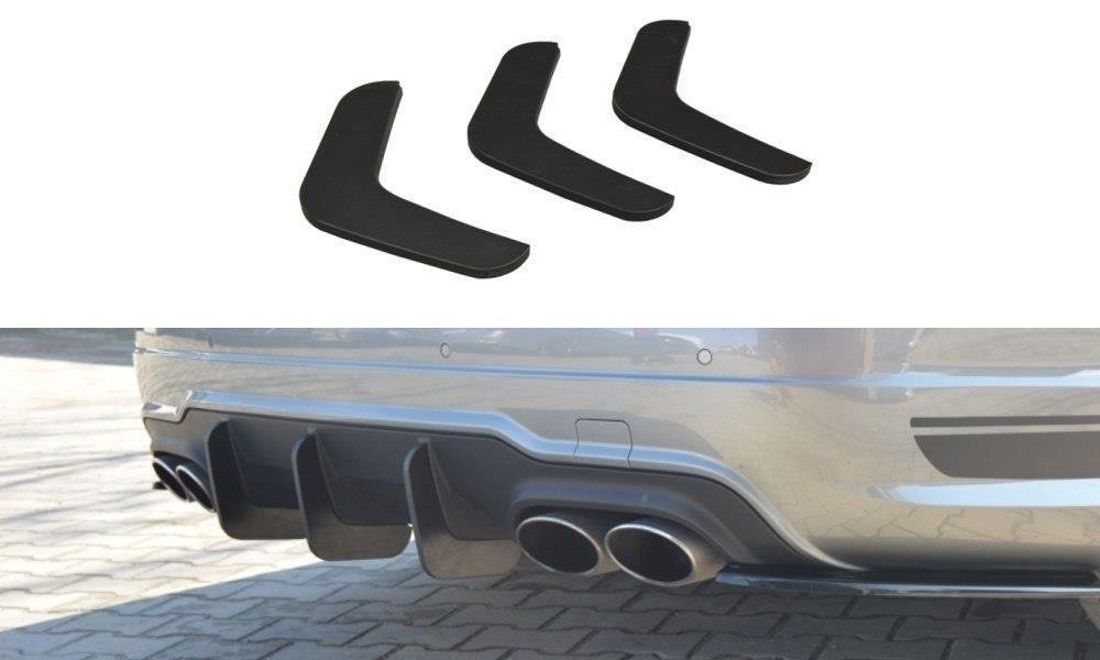 Maxton Design - Diffusor V2 Heck Ansatz für Diffusor für Mercedes C W204 AMG - Line (FACELIFT) - Aerowerk.