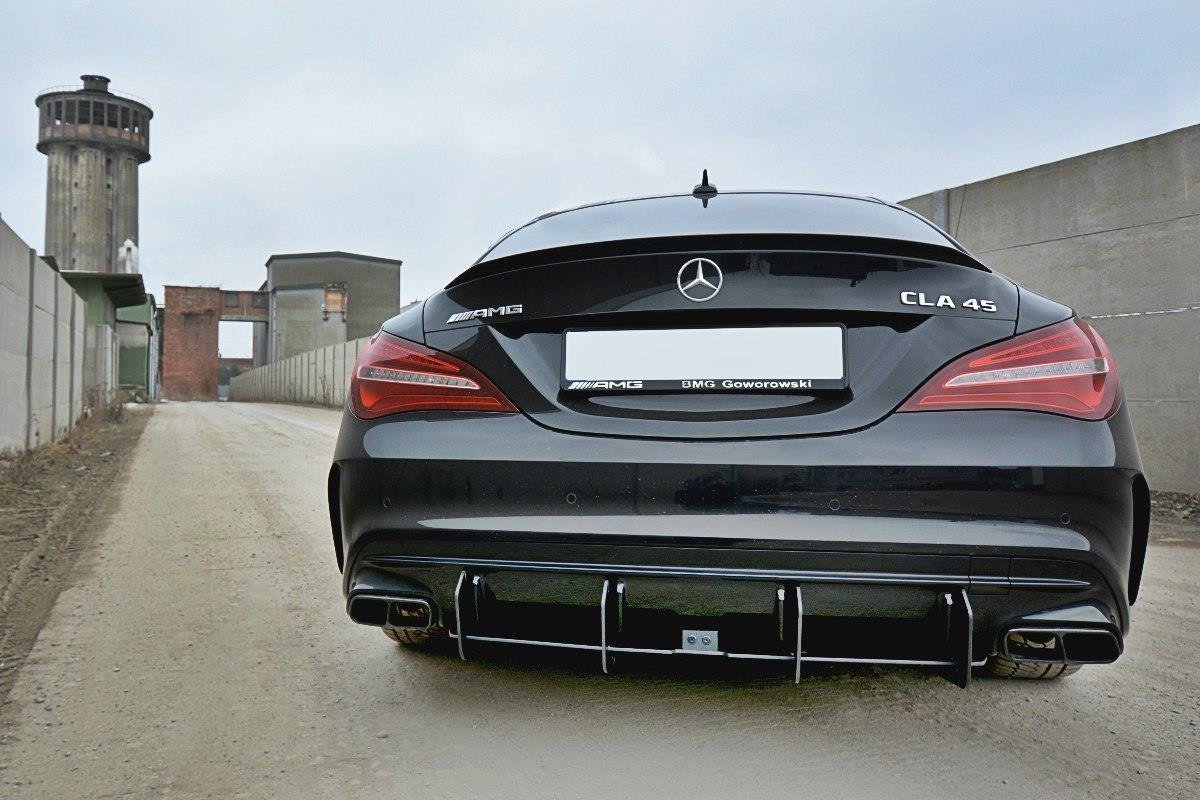 Maxton Design - Diffusor V2 Heck Ansatz für Diffusor für Mercedes CLA A45 AMG C117 Facelift - Aerowerk.
