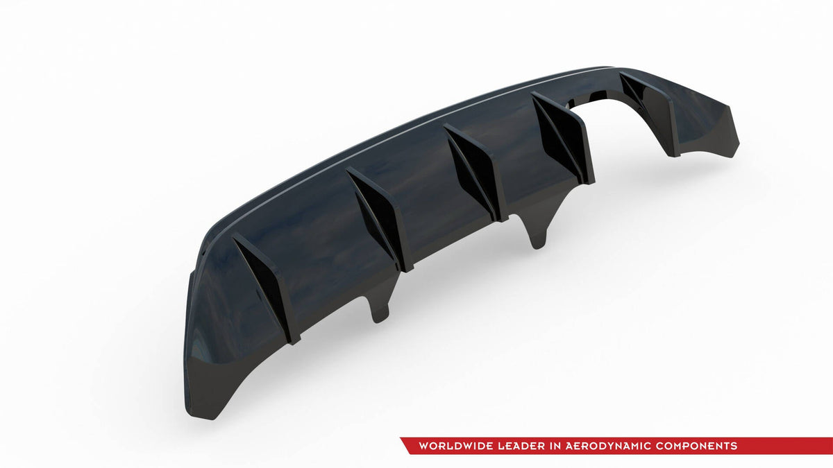 Maxton Design - Diffusor V2 Heck Ansatz für Ford FIesta Mk8 ST - Aerowerk.