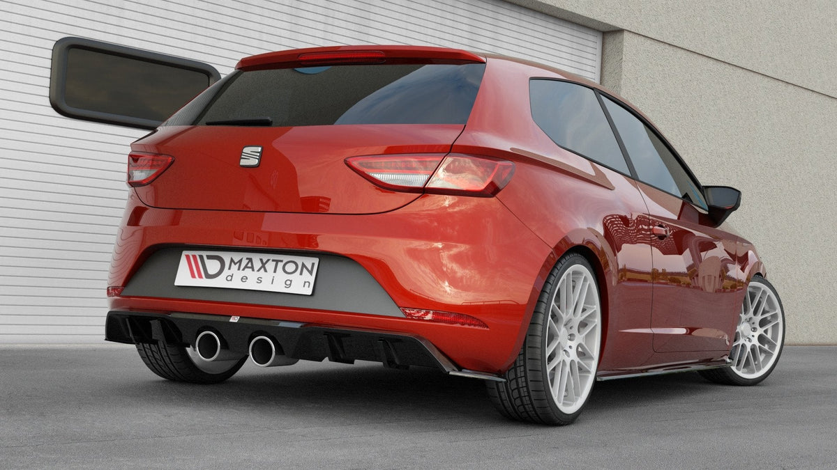 Maxton Design - Diffusor V2 Heck Ansatz für Seat Leon Cupra Mk3 FL Hatchback - Aerowerk.
