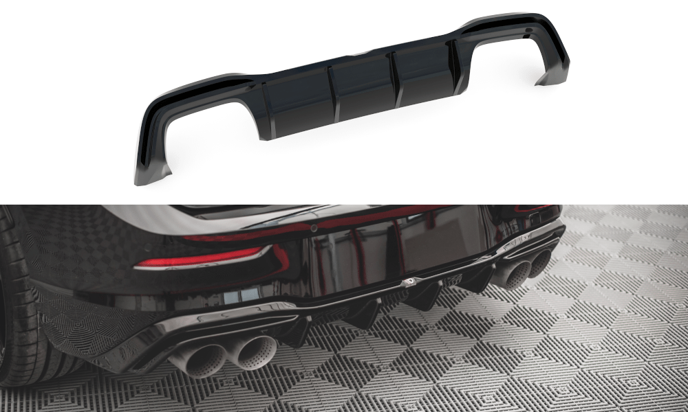 Maxton Design - Diffusor V2 Heck Ansatz für VW Golf R Mk8 Facelift - Aerowerk.