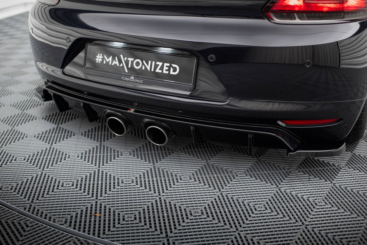 Maxton Design - Diffusor V2 Heck Ansatz für VW Scirocco Mk3 (R32 Auspuff) - Aerowerk.