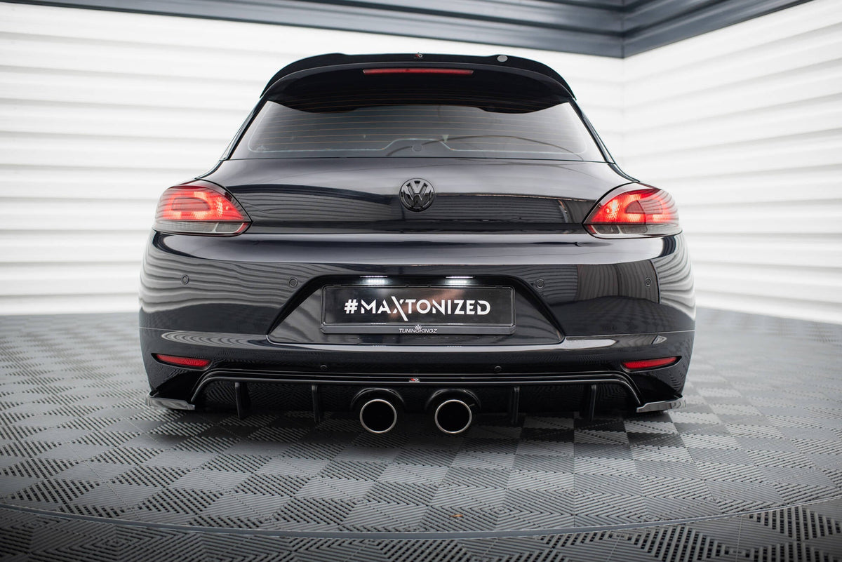 Maxton Design - Diffusor V2 Heck Ansatz für VW Scirocco Mk3 (R32 Auspuff) - Aerowerk.