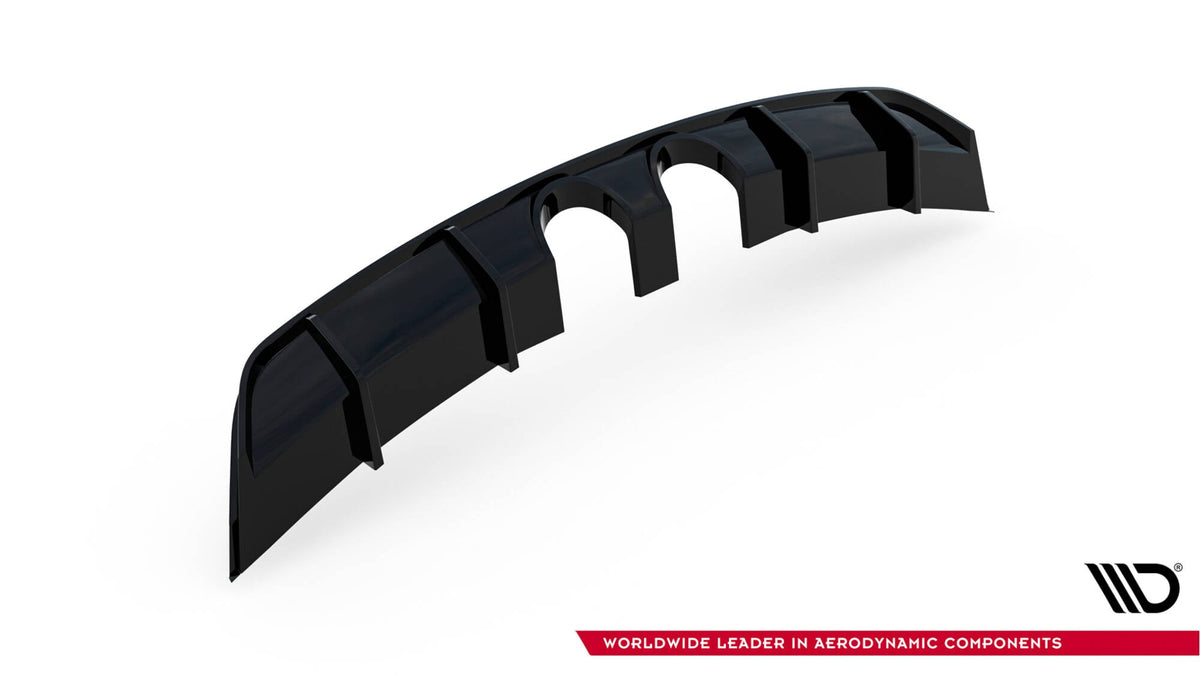 Maxton Design - Diffusor V2 Heck Ansatz für VW Scirocco Mk3 (R32 Auspuff) - Aerowerk.