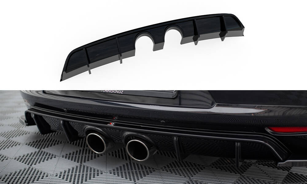 Maxton Design - Diffusor V2 Heck Ansatz für VW Scirocco Mk3 (R32 Auspuff) - Aerowerk.