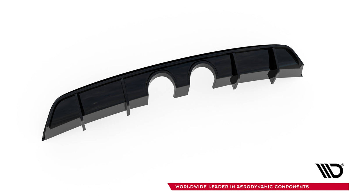 Maxton Design - Diffusor V2 Heck Ansatz für VW Scirocco Mk3 (R32 Auspuff) - Aerowerk.