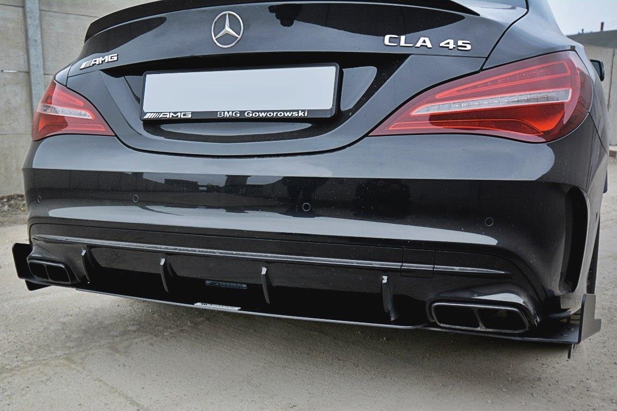 Maxton Design - Diffusor V3 Heck Ansatz für Diffusor für Mercedes CLA A45 AMG C117 Facelift - Aerowerk.