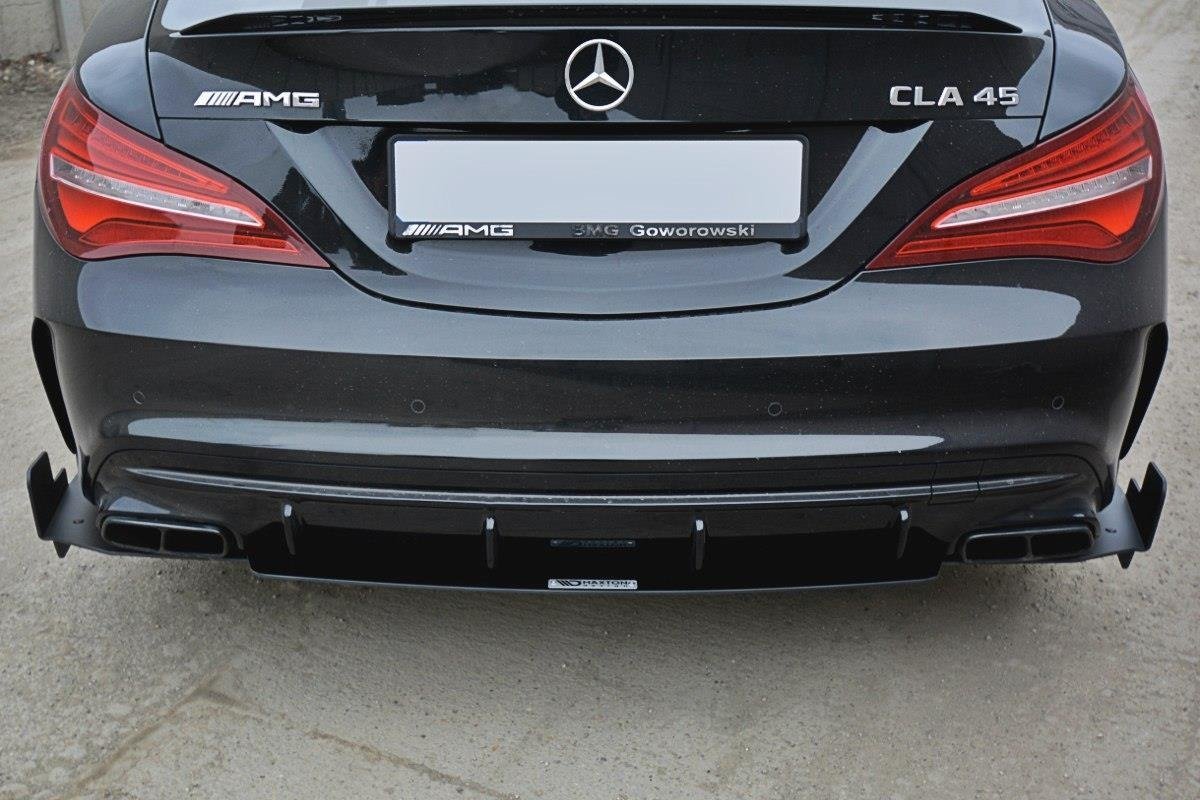 Maxton Design - Diffusor V3 Heck Ansatz für Diffusor für Mercedes CLA A45 AMG C117 Facelift - Aerowerk.