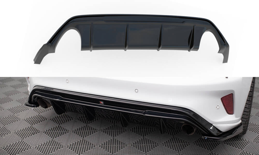 Maxton Design - Diffusor V3 Heck Ansatz für Ford Focus Hatchback ST Mk4 - Aerowerk.