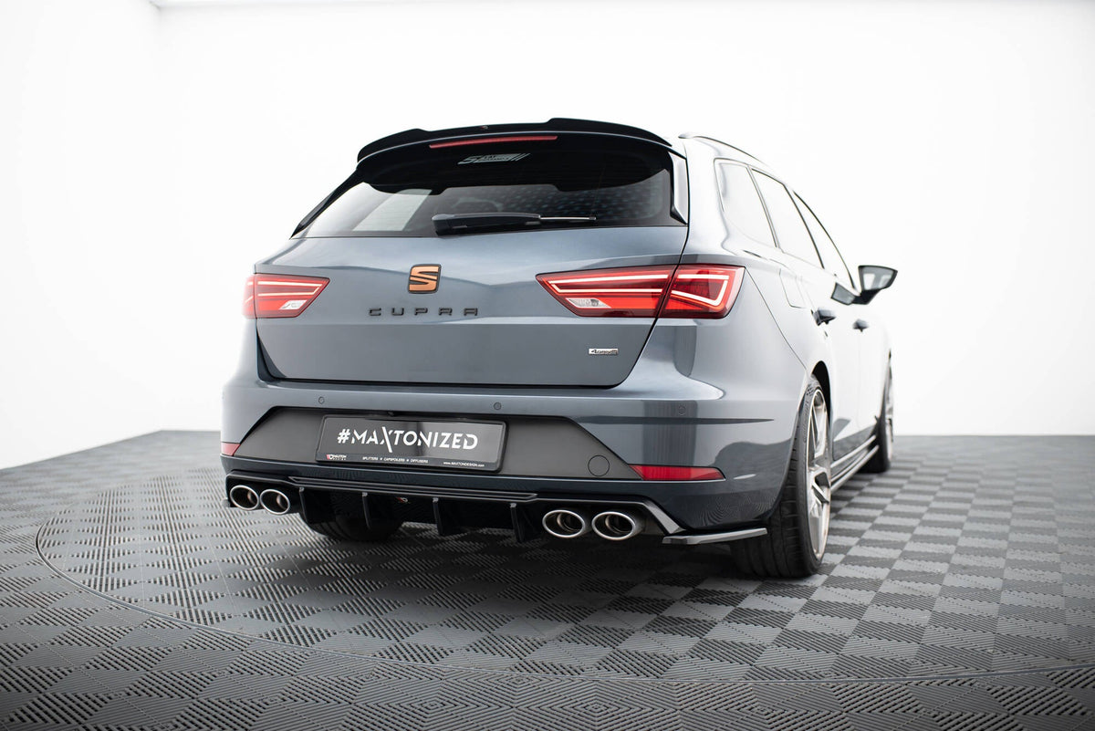 Maxton Design - Diffusor V3 Heck Ansatz für Seat Leon Cupra ST Mk3 FL - Aerowerk.