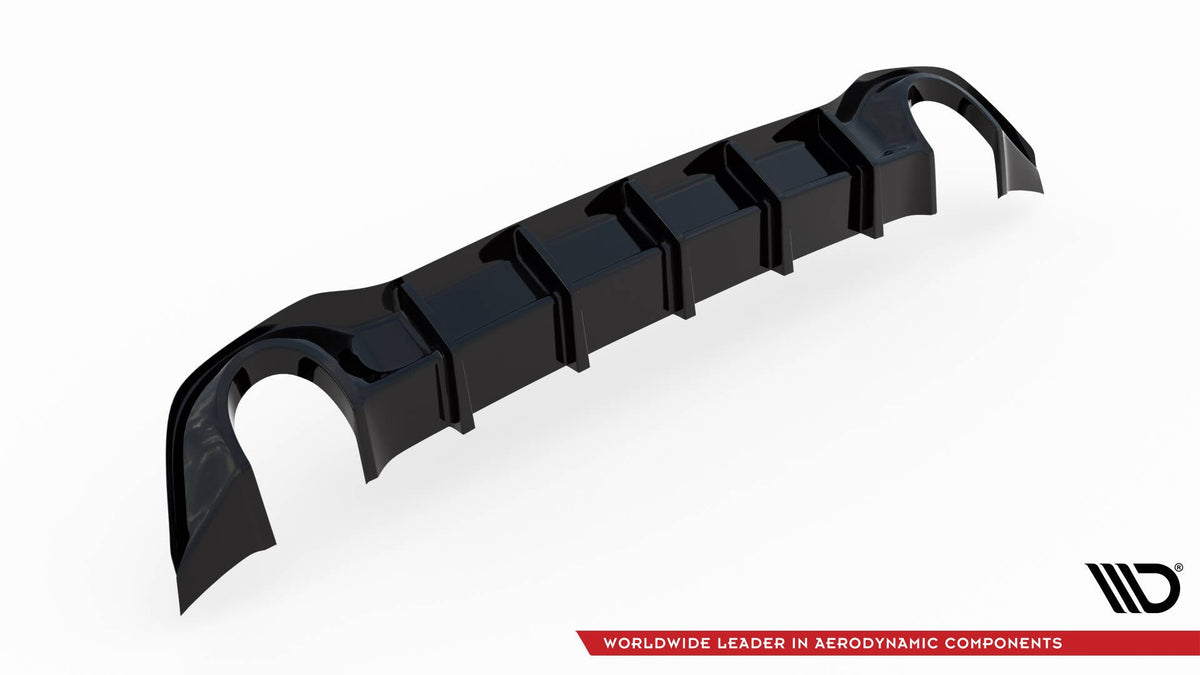 Maxton Design - Diffusor V3 Heck Ansatz für VW Golf GTI Mk8 - Aerowerk.