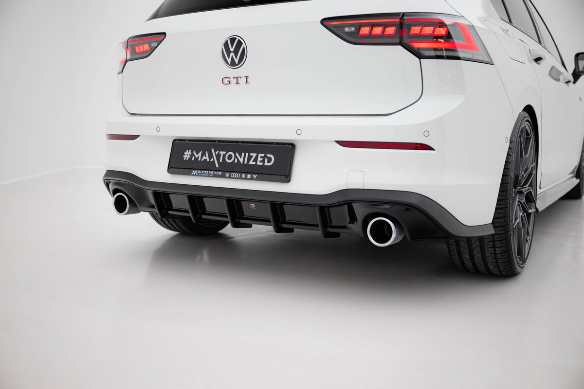 Maxton Design - Diffusor V3 Heck Ansatz für VW Golf GTI Mk8 - Aerowerk.