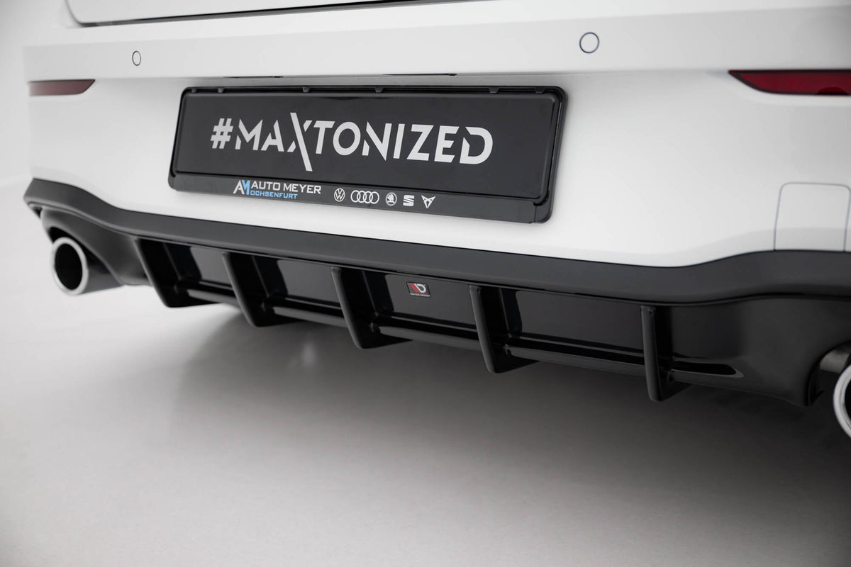 Maxton Design - Diffusor V3 Heck Ansatz für VW Golf GTI Mk8 - Aerowerk.