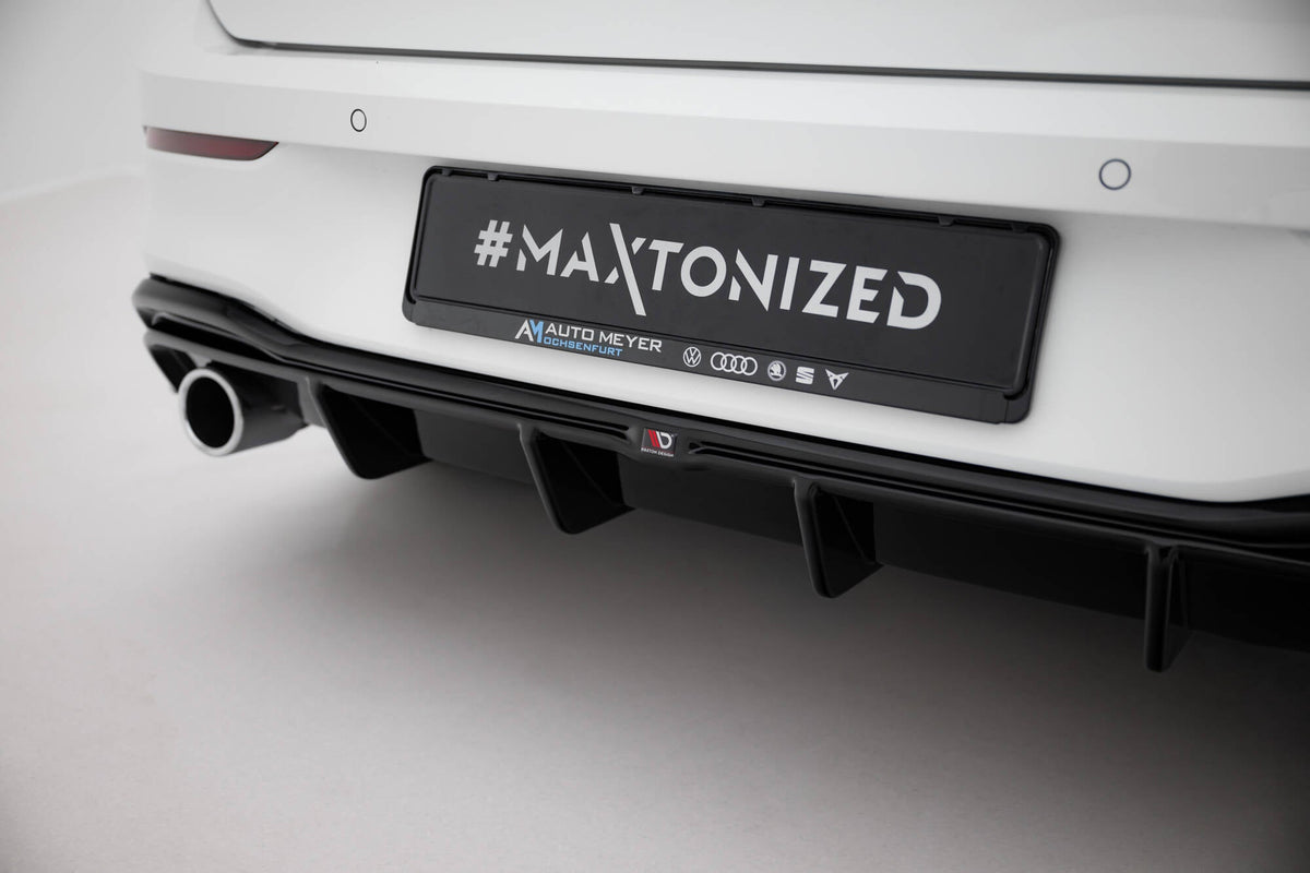 Maxton Design - Diffusor V4 Heck Ansatz für VW Golf GTI Mk8 - Aerowerk.