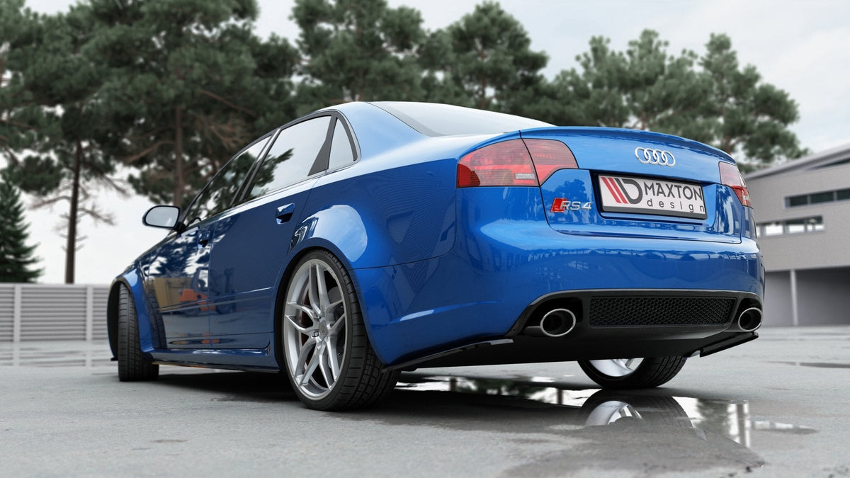 Maxton Design - Flaps V1 Heckansatz Flaps Heckansatz für Audi RS4 Limousine B7 - Aerowerk.