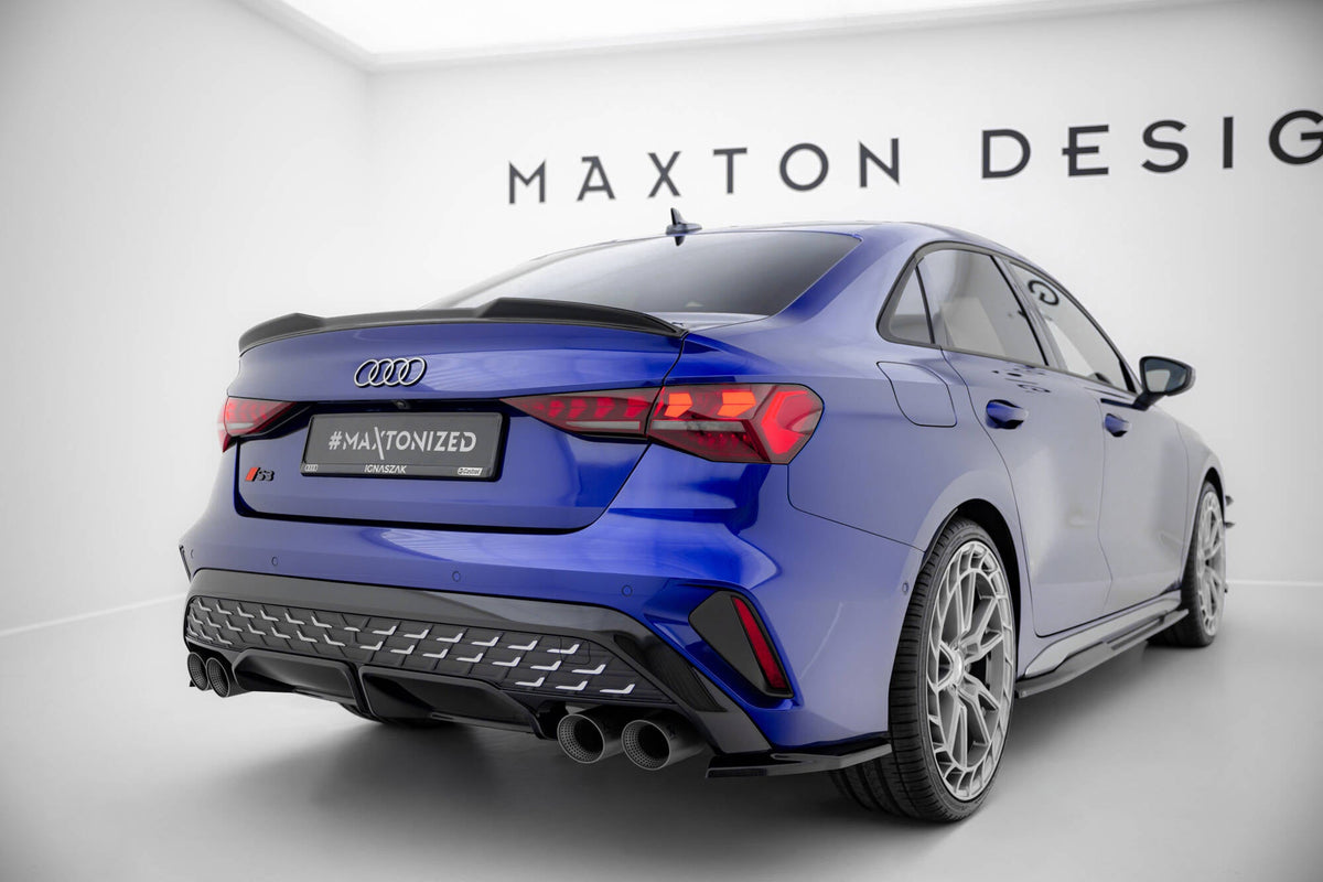 Maxton Design - Flaps V1 Heckansatz Flaps Heckansatz für Audi S3 Limousine 8Y Facelift - Aerowerk.