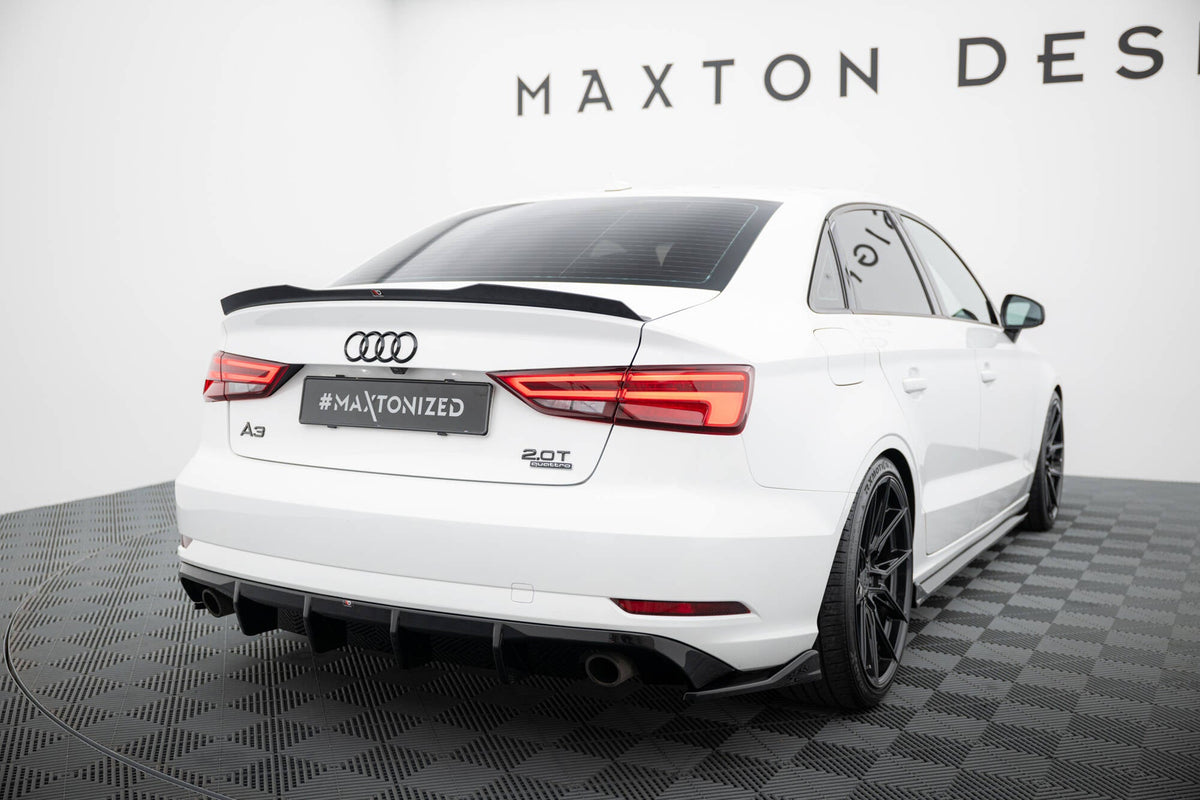 Maxton Design - Flaps V2 Heckansatz Flaps Heckansatz für Audi A3 Limousine 8V Facelift - Aerowerk.
