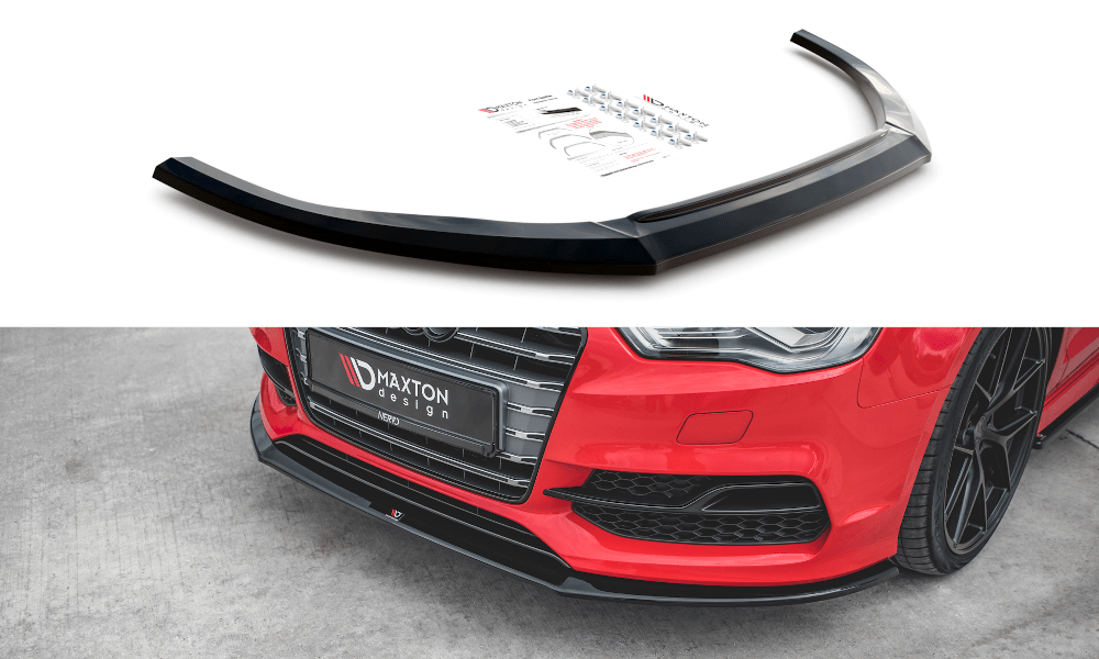 Maxton Design - Front diffusor V1 für Audi S3 / A3 S - Line 8V Limousine / Cabrio - Aerowerk.