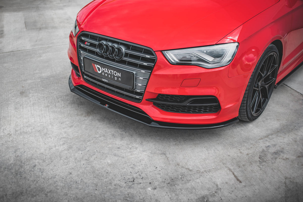 Maxton Design - Front diffusor V1 für Audi S3 / A3 S - Line 8V Limousine / Cabrio - Aerowerk.