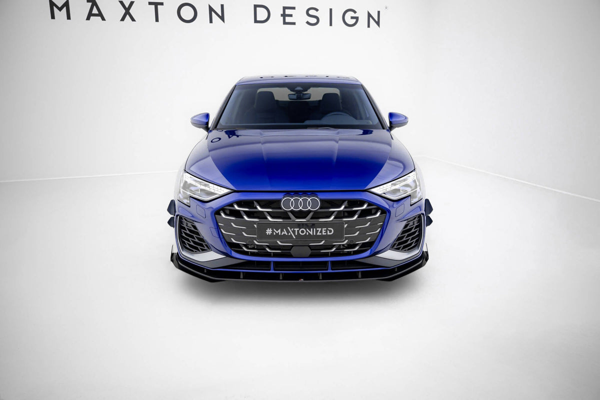 Maxton Design - Front Stoßstange Flaps für Audi A3 S - Line Limousine / S3 Limousine 8Y Facelift - Aerowerk.