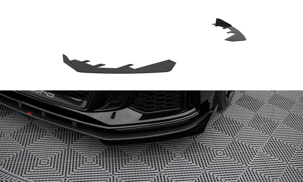 Maxton Design - Front Stoßstange Flaps für Audi RS3 Limousine 8V Facelift - Aerowerk.