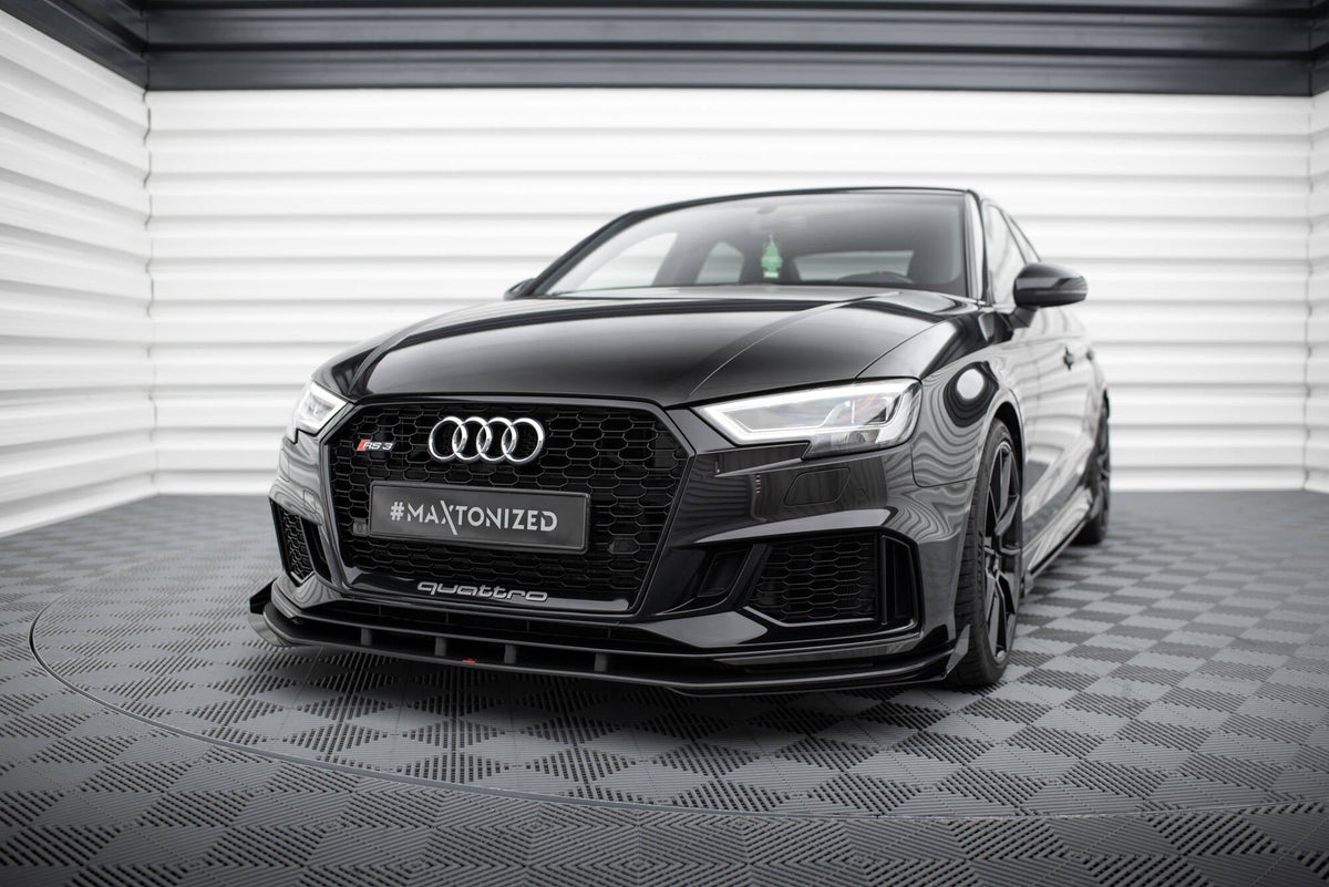 Maxton Design - Front Stoßstange Flaps für Audi RS3 Limousine 8V Facelift - Aerowerk.