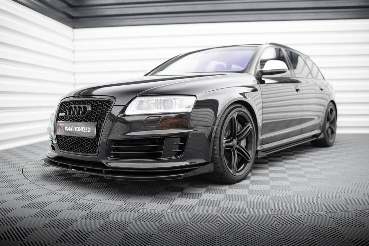Maxton Design - Front Stoßstange Flaps für Audi RS6 Avant C6 - Aerowerk.