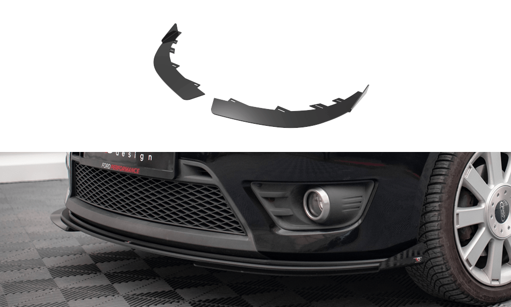 Maxton Design - Front Stoßstange Flaps für Ford Fiesta ST Mk6 - Aerowerk.