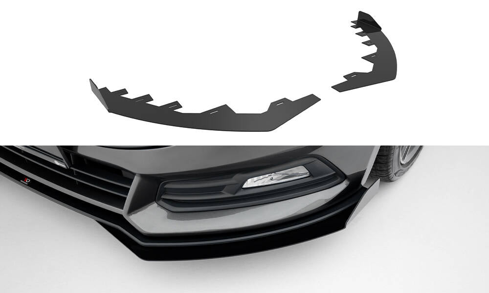 Maxton Design - Front Stoßstange Flaps für Ford Focus ST Mk3 Facelift - Aerowerk.