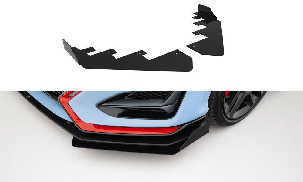 Maxton Design - Front Stoßstange Flaps für Hyundai Veloster N Mk2 - Aerowerk.