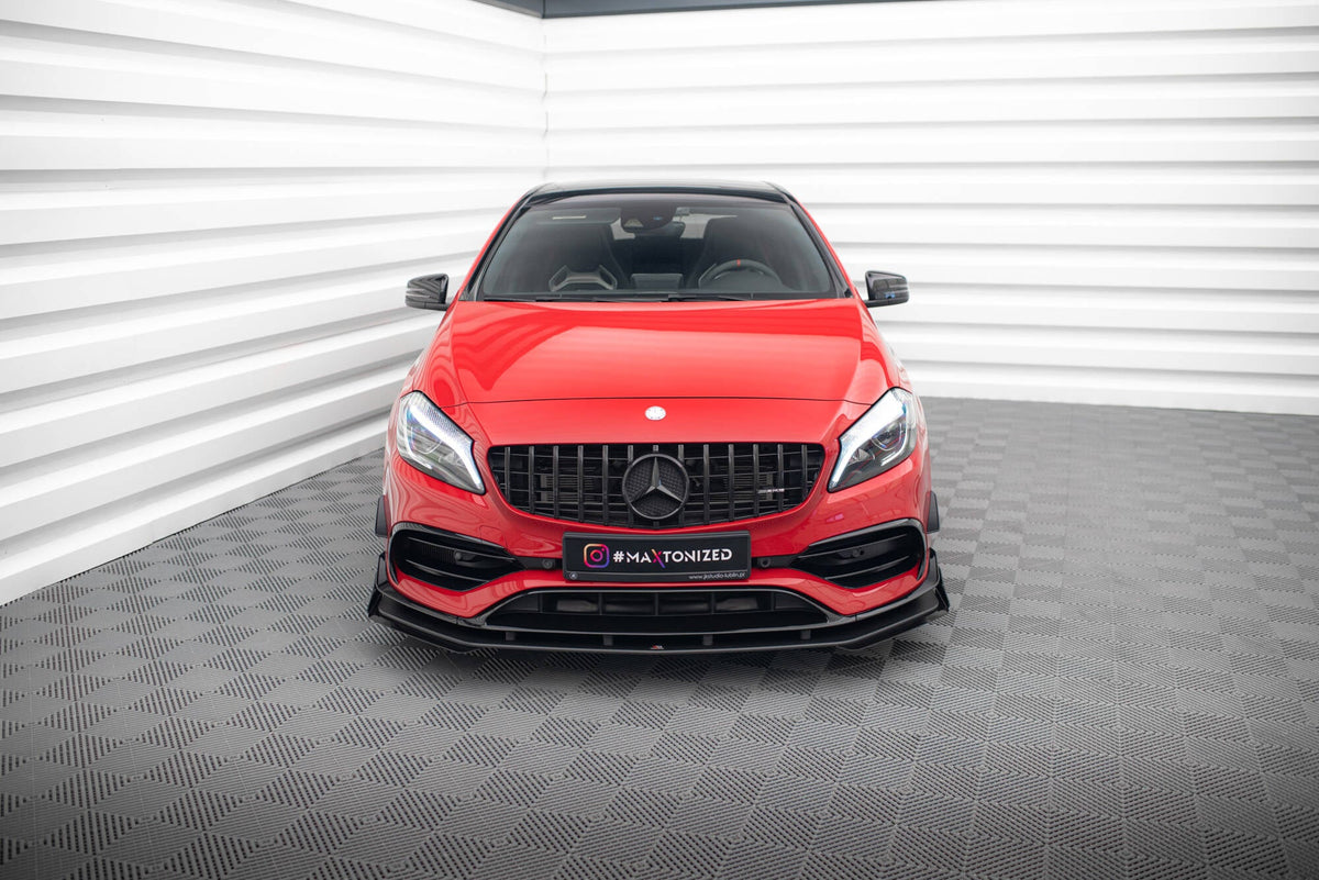 Maxton Design - Front Stoßstange Flaps für Mercedes - Benz A 45 AMG W176 Facelift - Aerowerk.