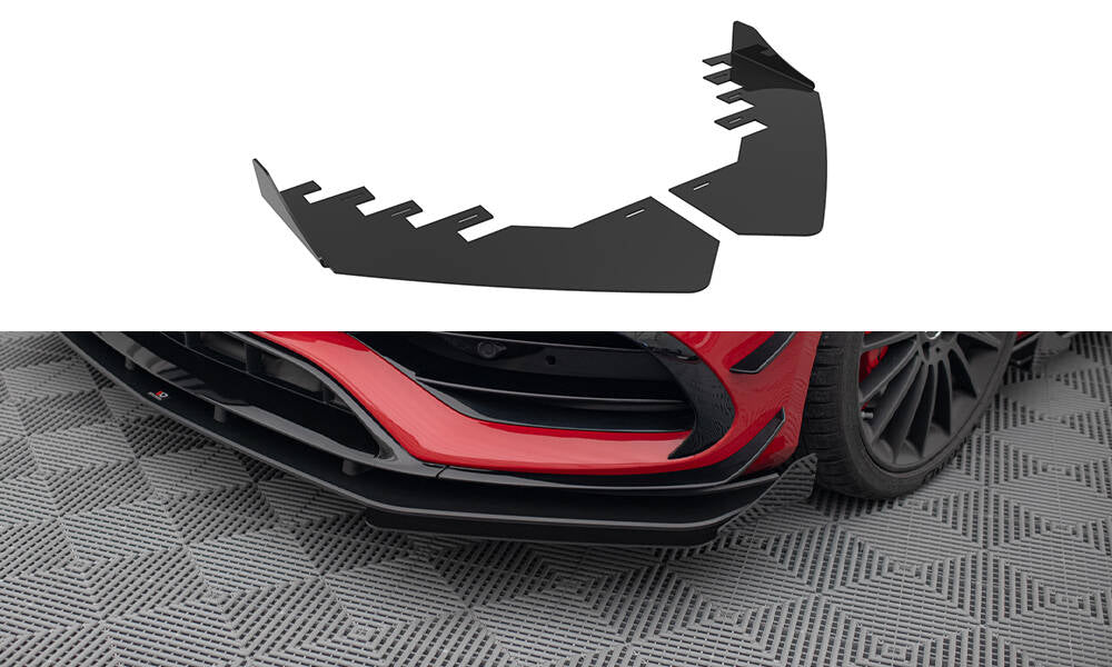 Maxton Design - Front Stoßstange Flaps für Mercedes - Benz A 45 AMG W176 Facelift - Aerowerk.