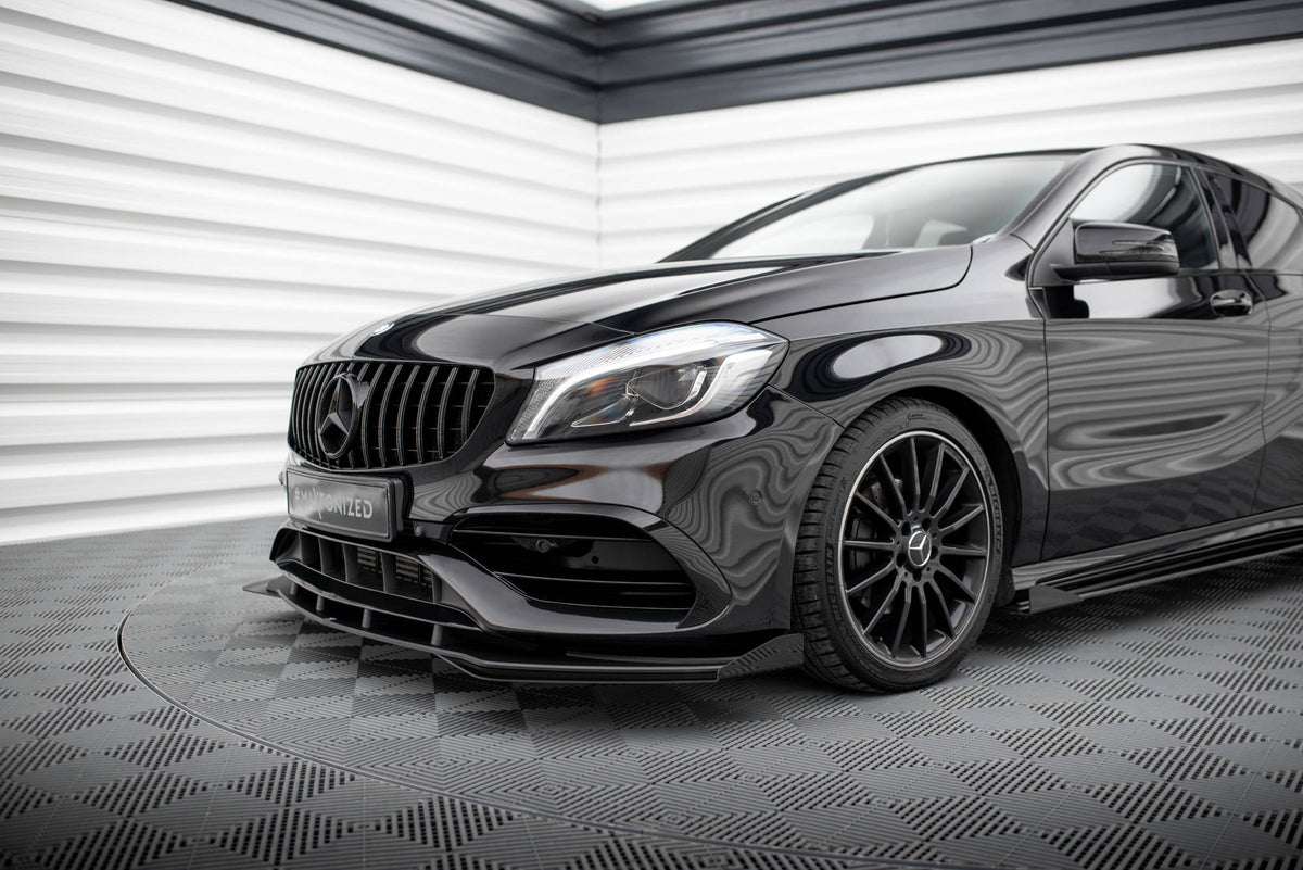 Maxton Design - Front Stoßstange Flaps für Mercedes - Benz A AMG - Line W176 Facelift - Aerowerk.
