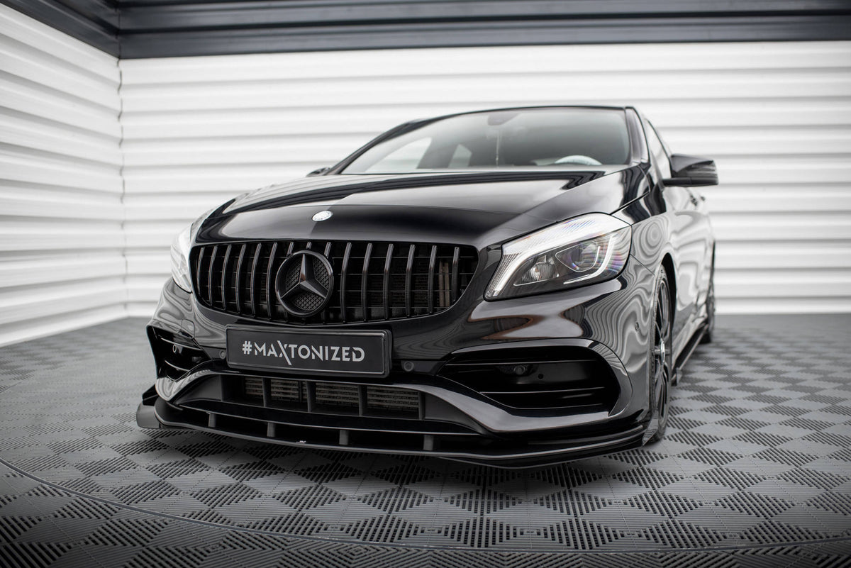 Maxton Design - Front Stoßstange Flaps für Mercedes - Benz A AMG - Line W176 Facelift - Aerowerk.