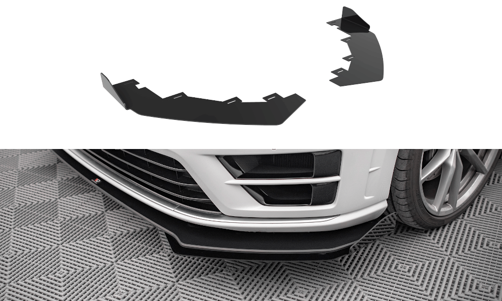 Maxton Design - Front Stoßstange Flaps für VW Golf R Mk7 - Aerowerk.