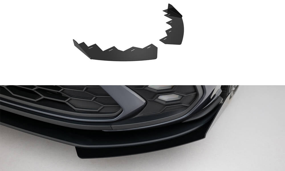Maxton Design - Front Stoßstange Flaps für VW Polo GTI Mk6 Facelift - Aerowerk.