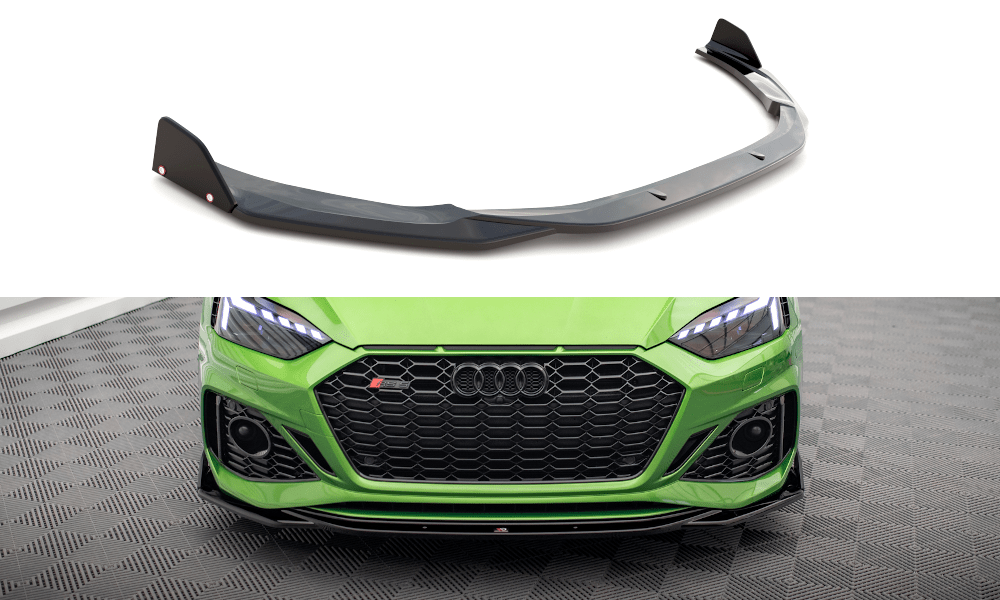 Maxton Design - Frontlippe V1 + Flaps für Audi RS5 F5 Facelift - Aerowerk.